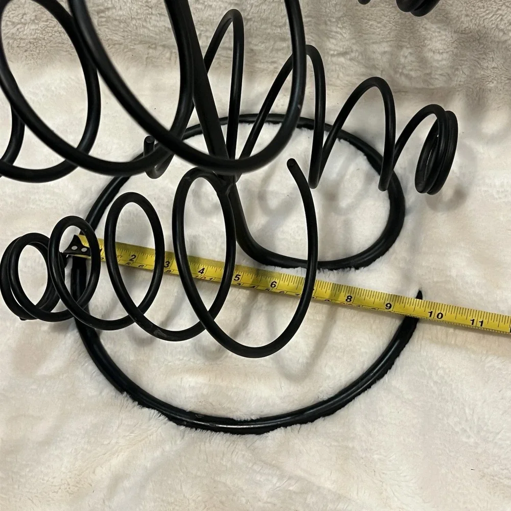 Spiral Metal 4 Bottle Wine Rack - Table Top Wrought Iron‎ 